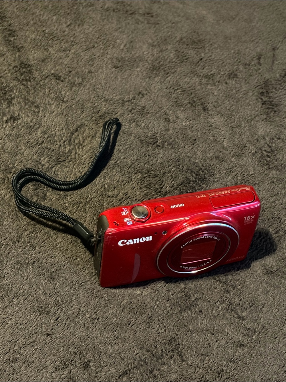 Canon Powershot SX600 HS Candy Apple Red